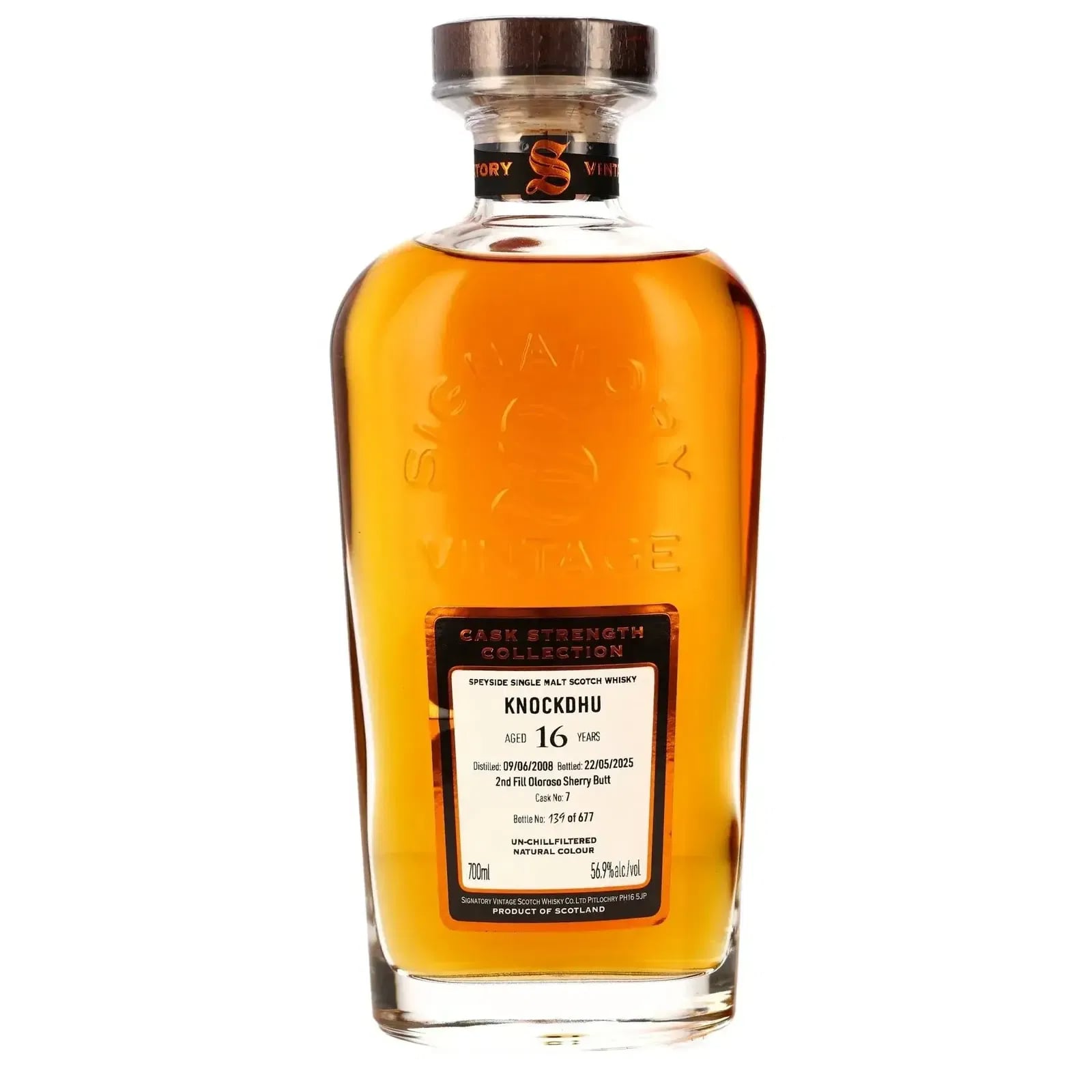 Knockando 16 Years Old 2008 Cask Strength Collection Signatory Vintage 7