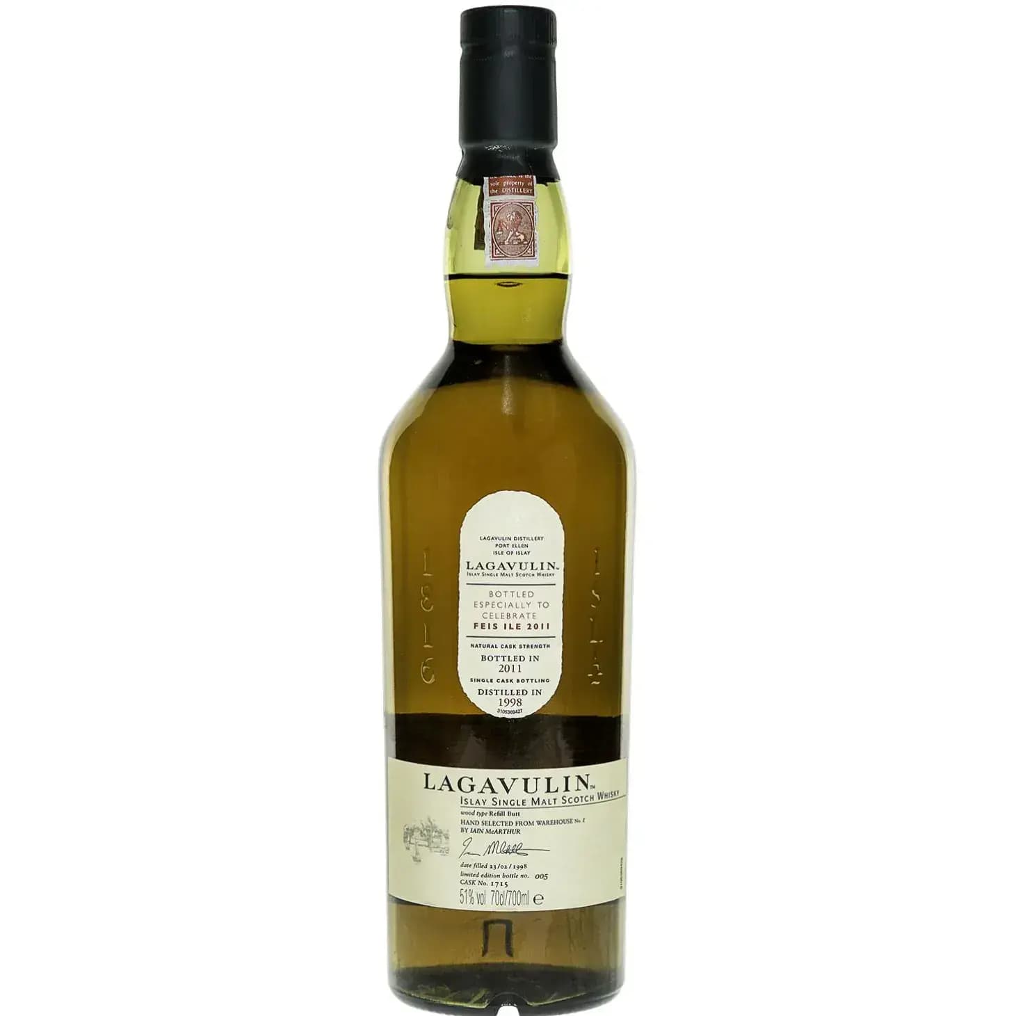 Lagavulin 1998 Feis Ile 2011 Cask Nr.1715