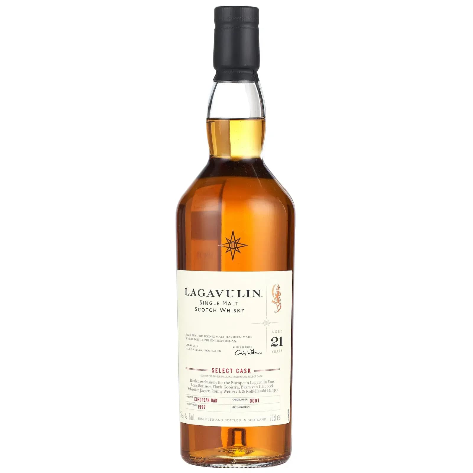 Lagavulin 21 Years Old 1997 Select Cask Nr.0001