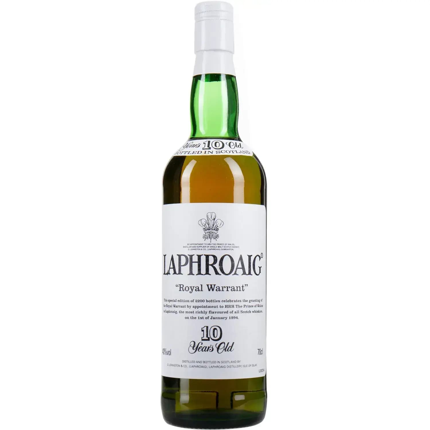 Laphroaig 10 Years Old Royal Warrant