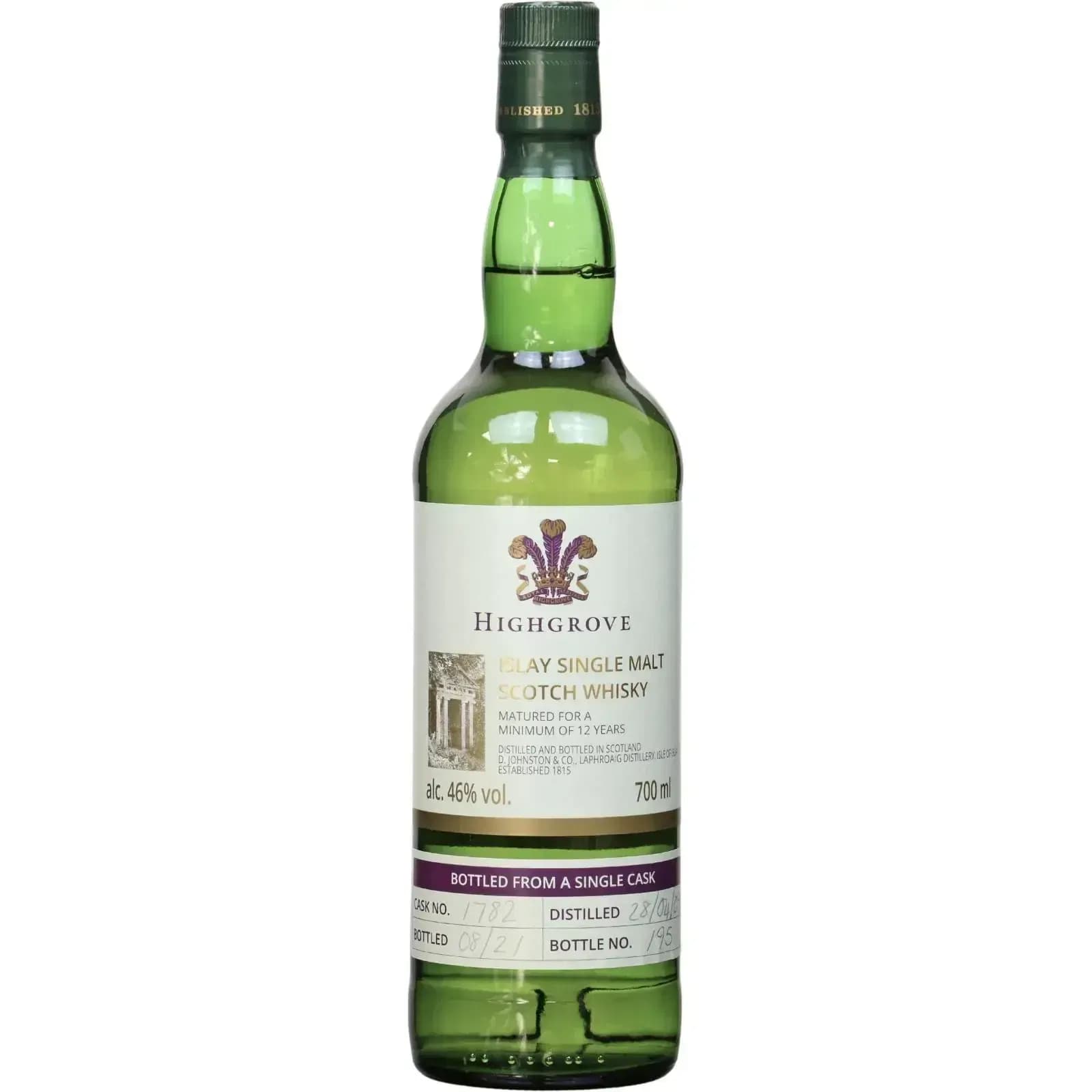 Laphroaig 12 Years Old 2009 Highgrove Cask Nr.1782