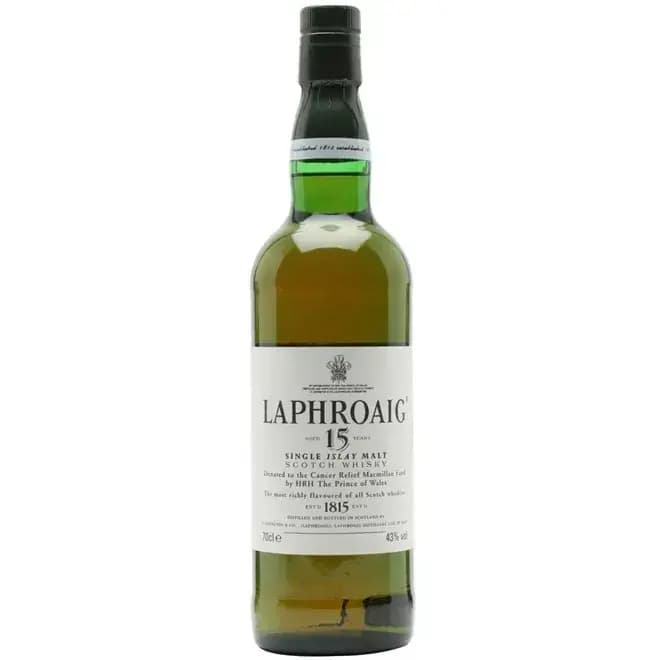 Laphroaig 15 Years Old Hrh The Prince Of Wales Donated To The Cancer Relief Macmillan Fund