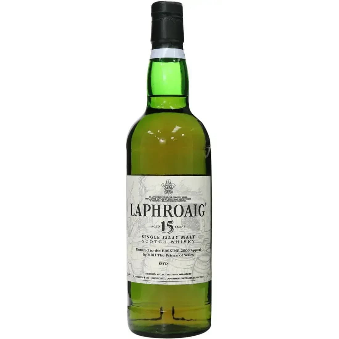Laphroaig 15 Years Old Hrh The Prince Of Wales Donated To The Erskine 2000 Appeal 'Barrels'