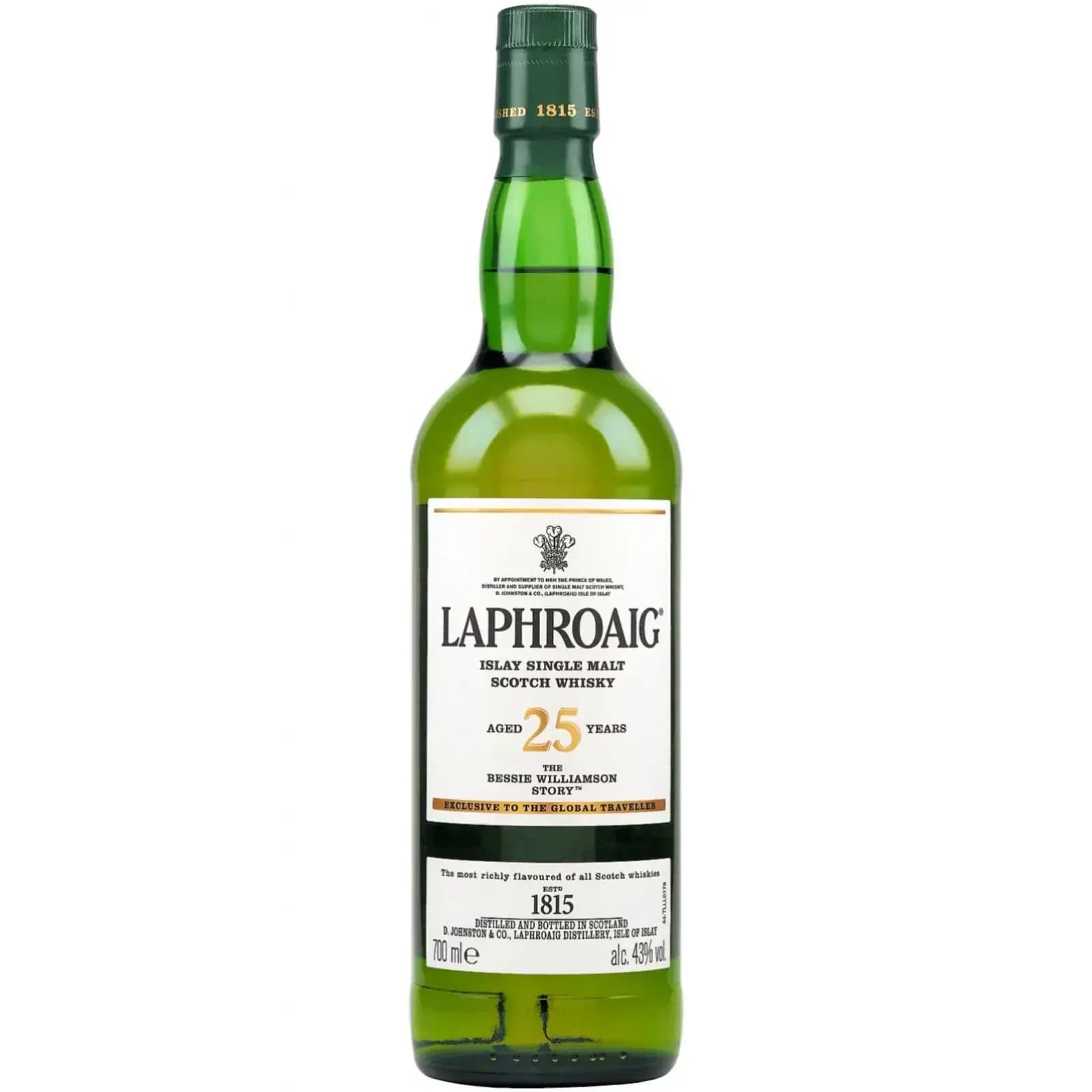 Laphroaig 25 Years Old The Bessie Williamson Story