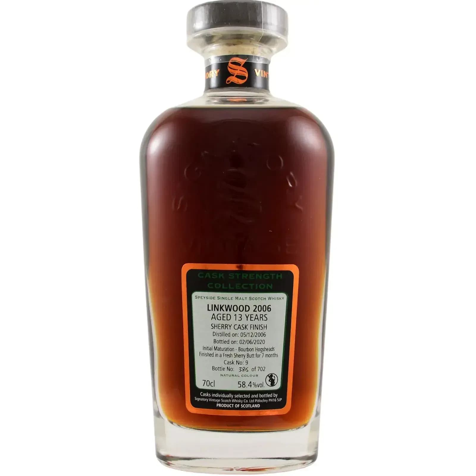 Linkwood 13 Years Old 2006 Cask Strength Collection Signatory Vintage 9