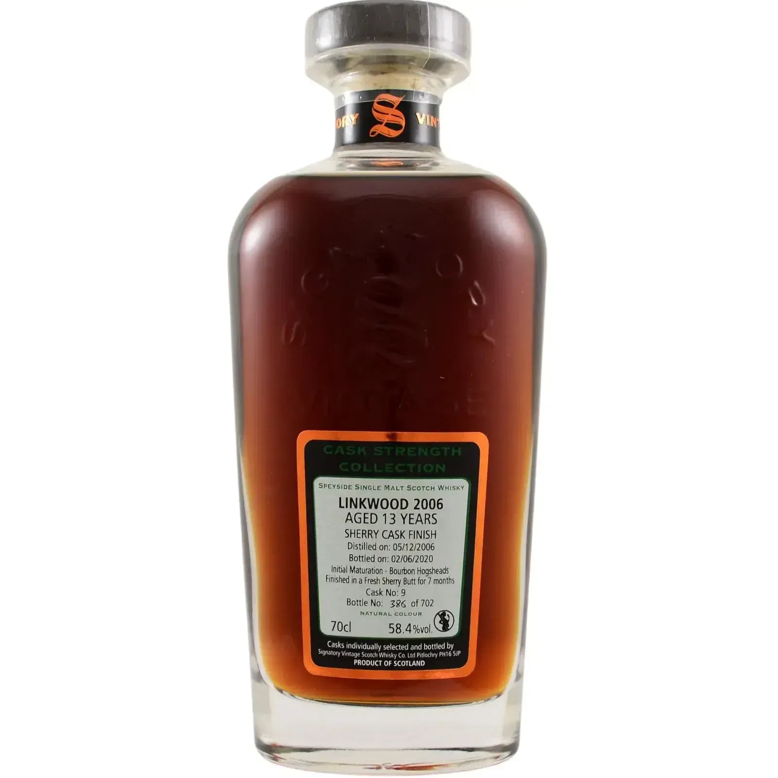 Linkwood 13 Years Old 2006 Cask Strength Collection Signatory Vintage 9