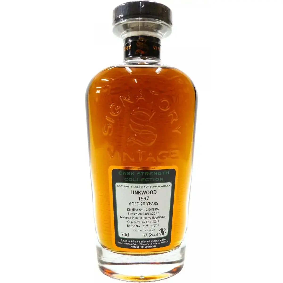 Linkwood 20 Years Old 1997 Cask Strength Collection Signatory Vintage 4237 + 4241