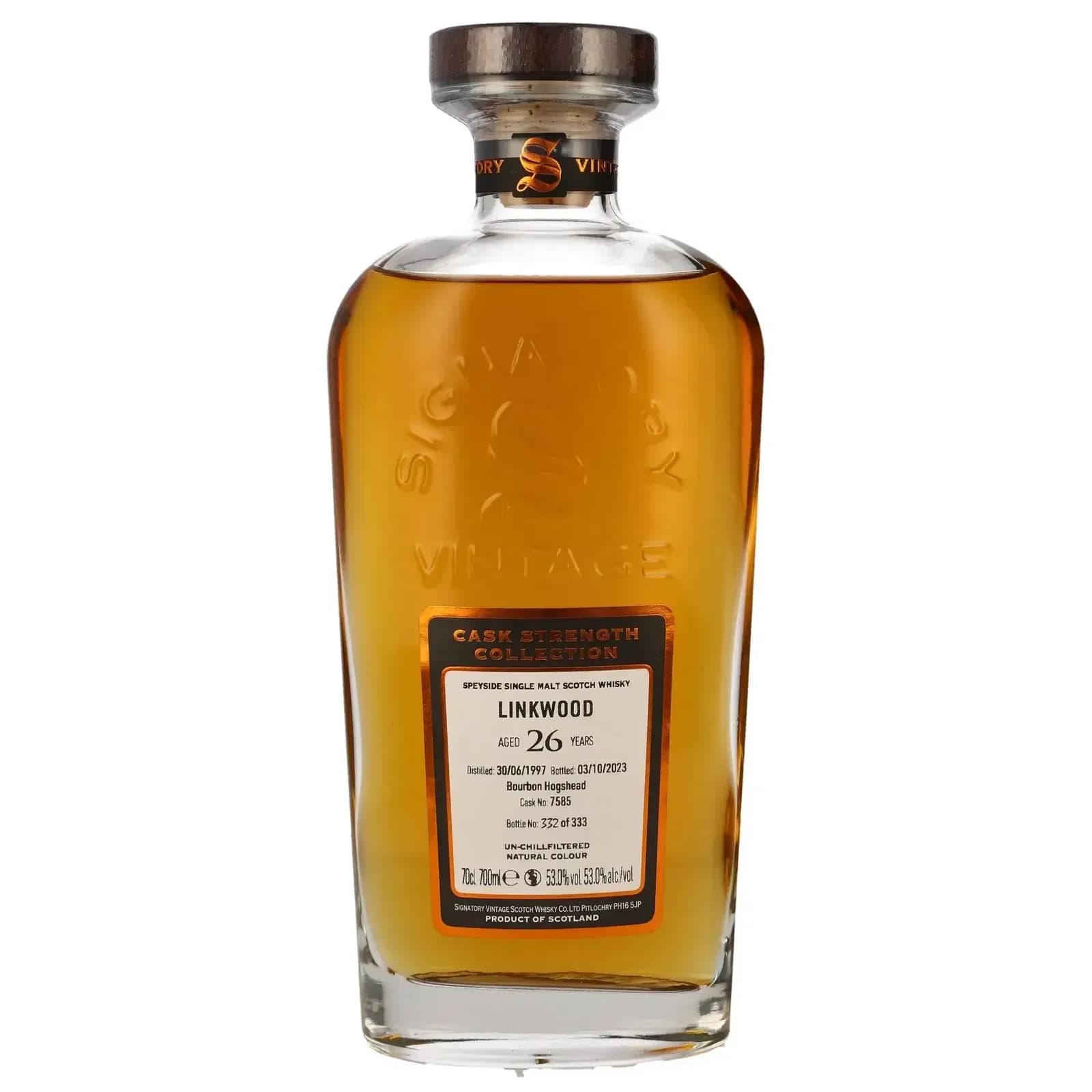 Linkwood 26 Years Old 1997 Cask Strength Collection Signatory Vintage 7585