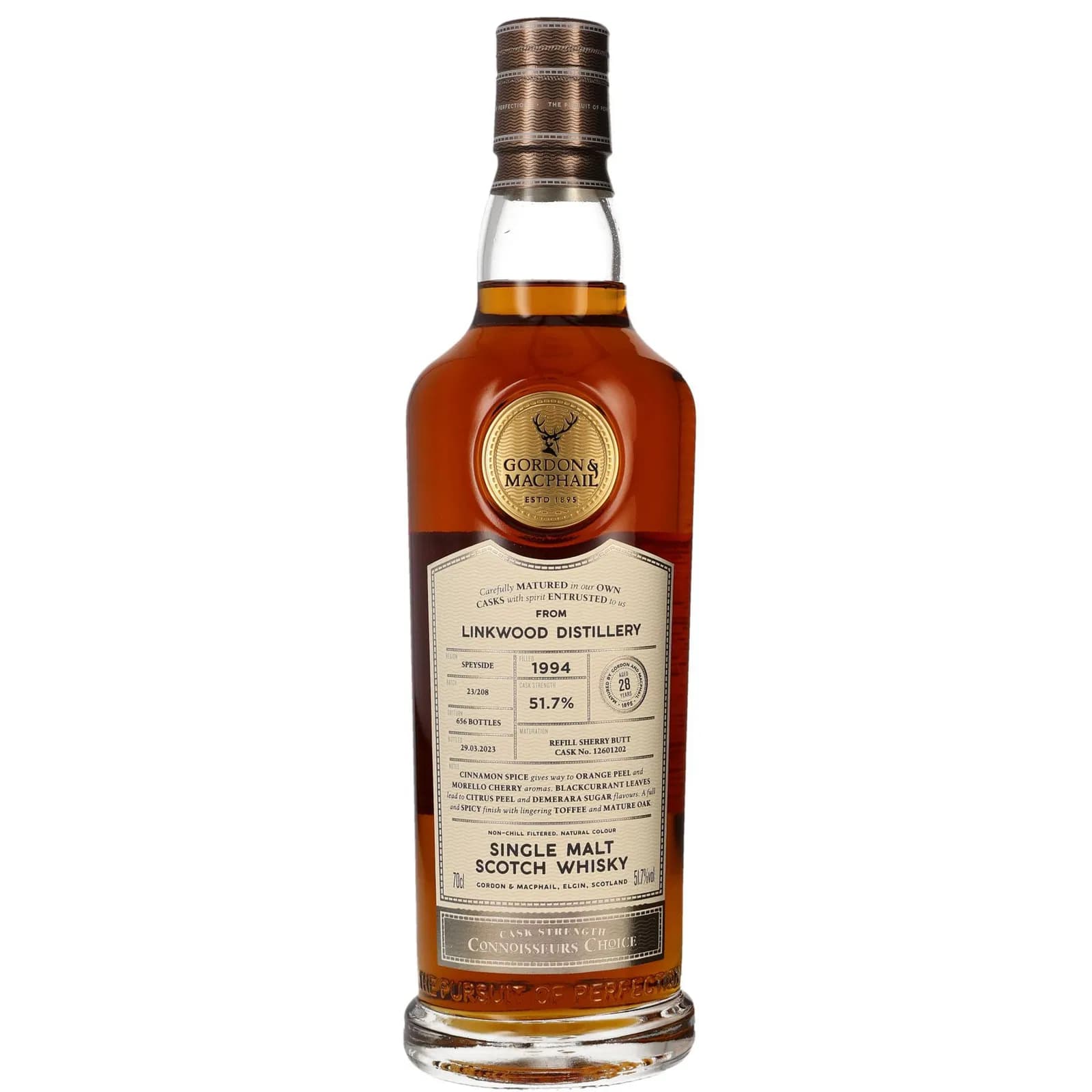 Linkwood 28 Years Old 1994 Connoisseurs Choice Cask Strength Gordon & MacPhail 12601202