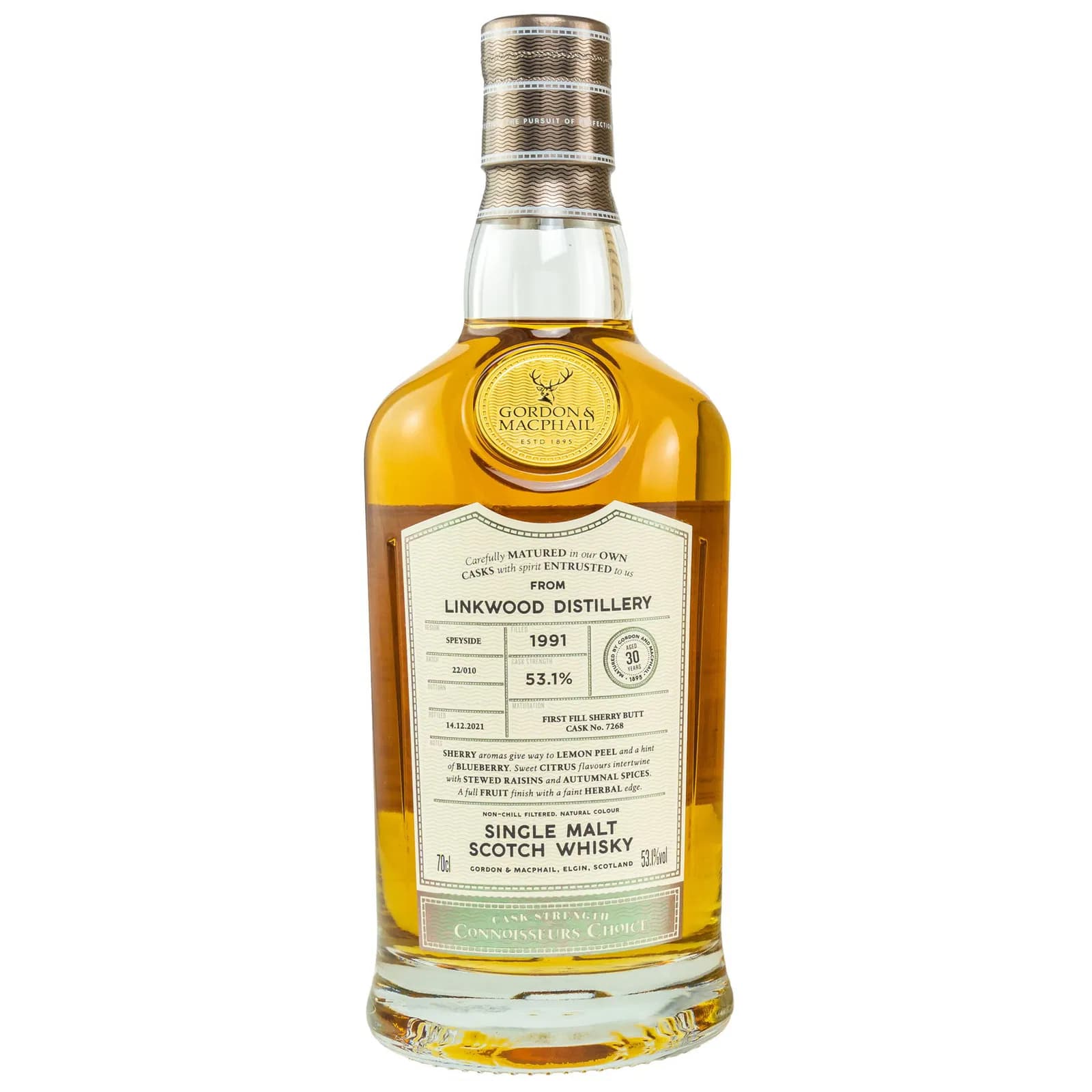 Linkwood 30 Years Old 1991 Connoisseurs Choice Upper Gordon & MacPhail