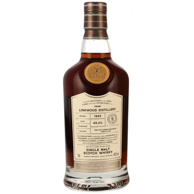 Linkwood 30 Years Old 1993 Connoisseurs Choice Upper Gordon & MacPhail 6184