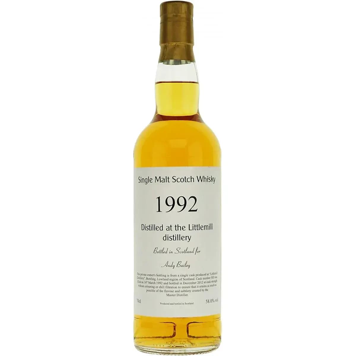Littlemill 20 Years Old 1992 Private Bottling Nr.503