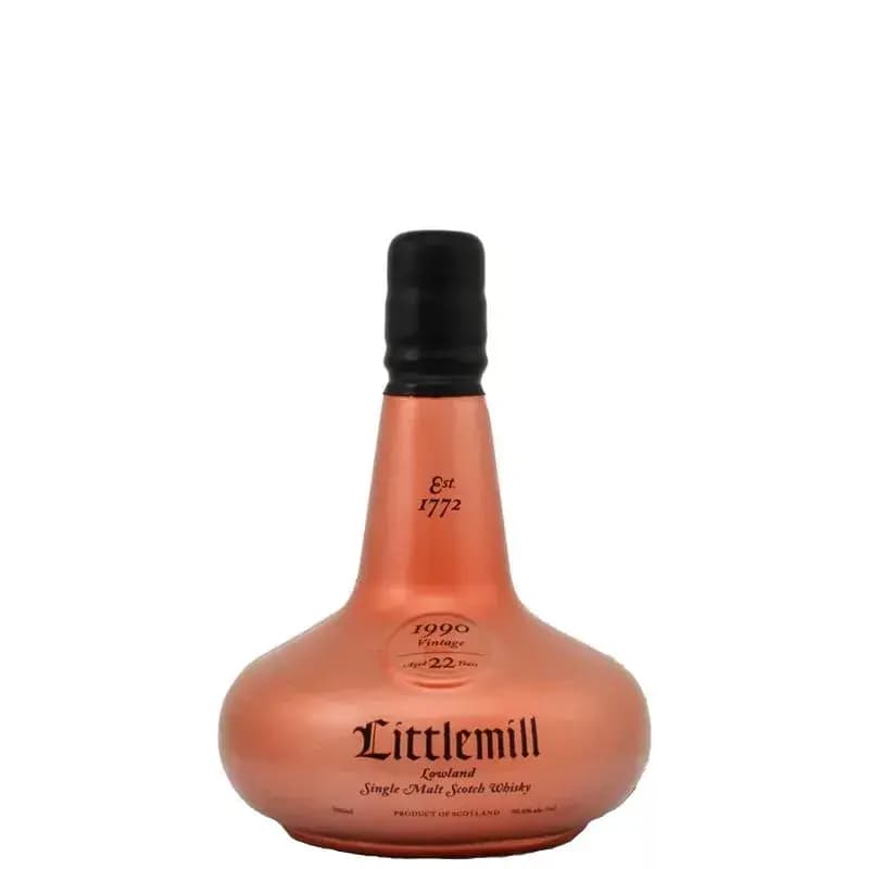 Littlemill 22 Years Old 1990 Copper Dumpy Bottle In Wooden Box