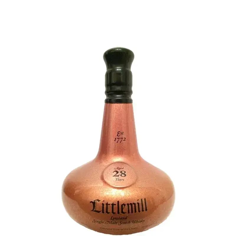Littlemill 28 Years Old Copper Dumpy Bottle In Wooden Box