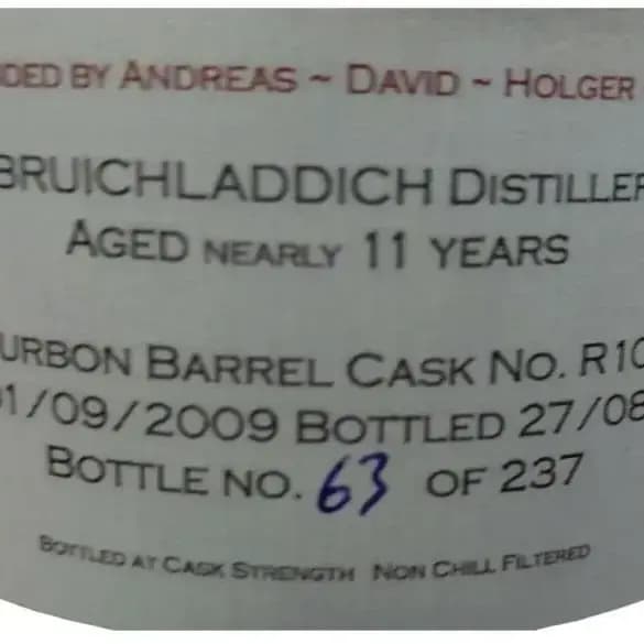 Lochindaal 10 Years Old 2009 Open Burn Cask Nr.R10/002-19