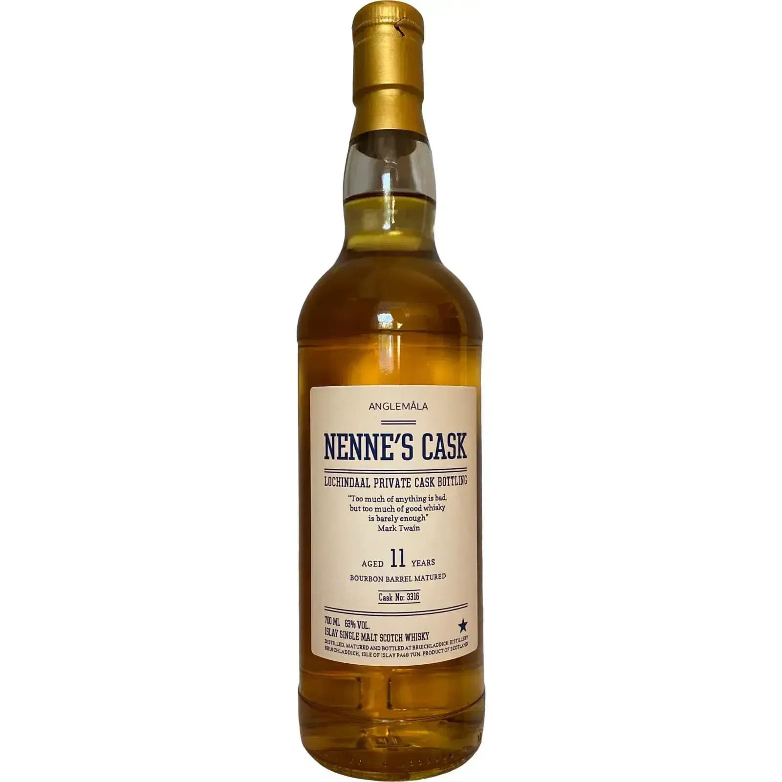 Lochindaal 11 Years Old Nenne'S Cask Nr.3316