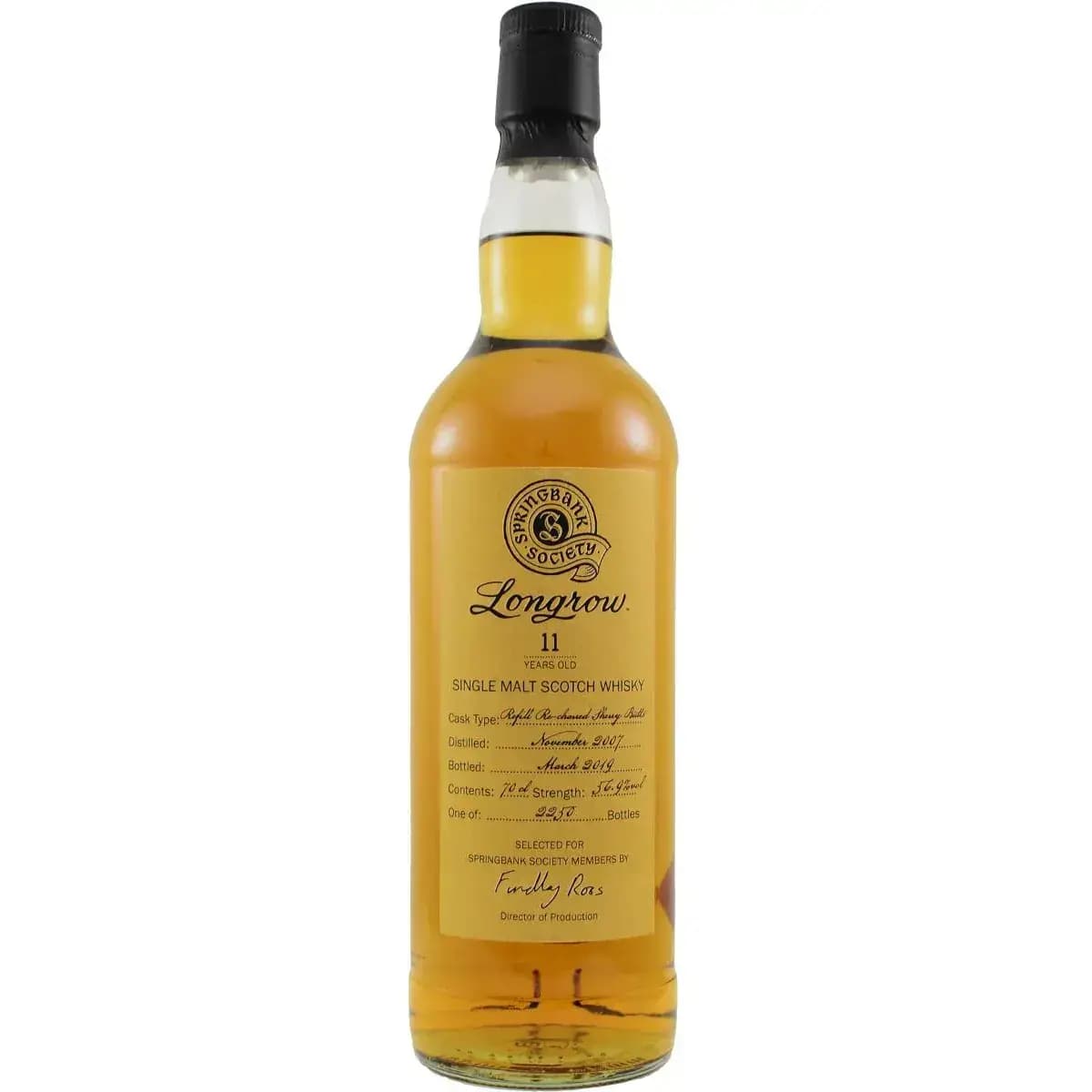 Longrow 11 Years Old 2007 Society Bottling