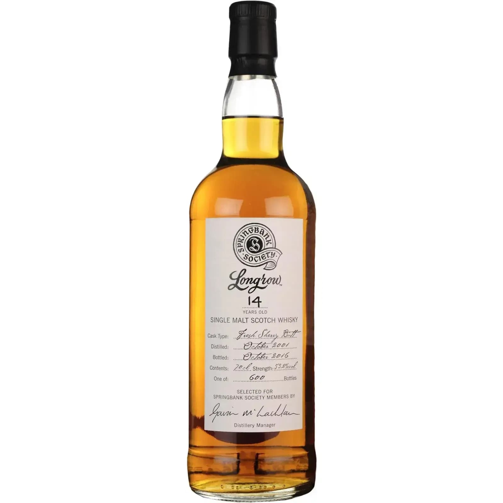 Longrow 14 Years Old 2001 Society Bottling