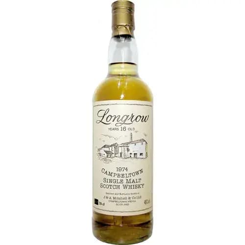 Longrow 16 Years Old 1974 Cork Cap, Distillery Label
