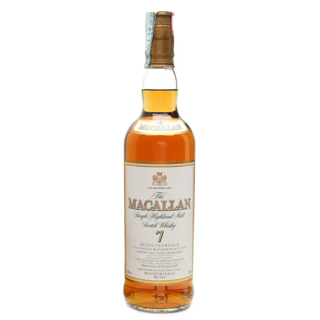 Macallan 7 Years Old Maxxium Import