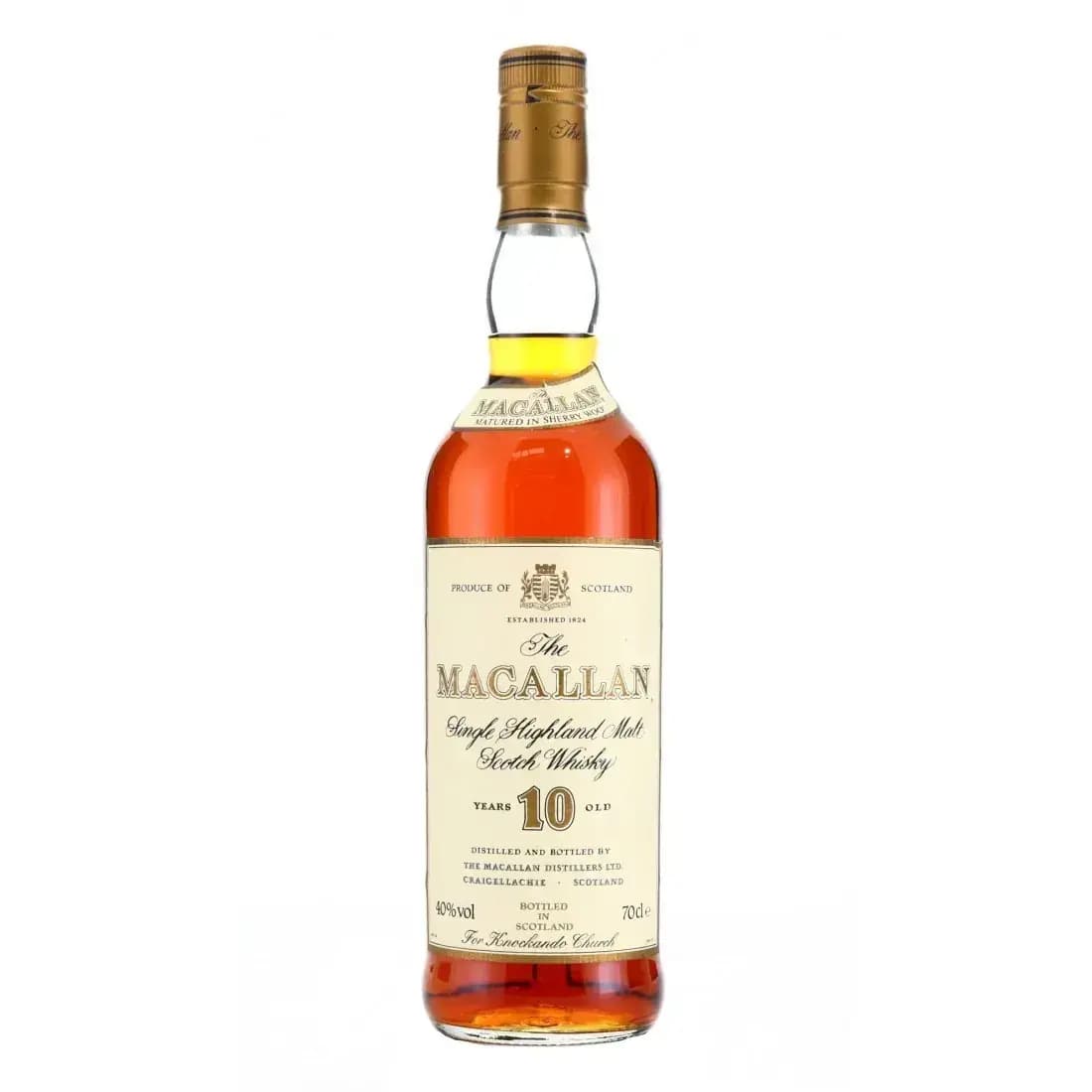 Macallan 10 Years Old For Knockando Church