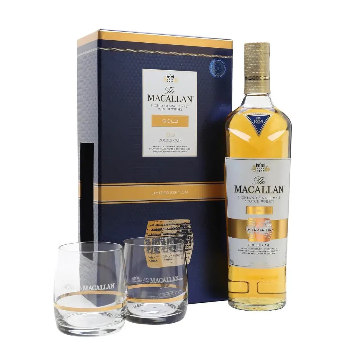 Macallan 12 Years Old Gift Set Double Cask