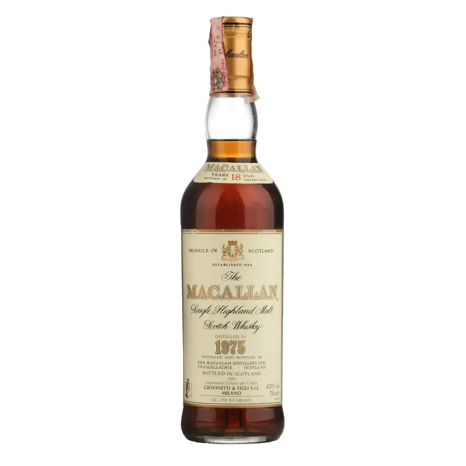 Macallan 18 Years Old 1975 Vintage