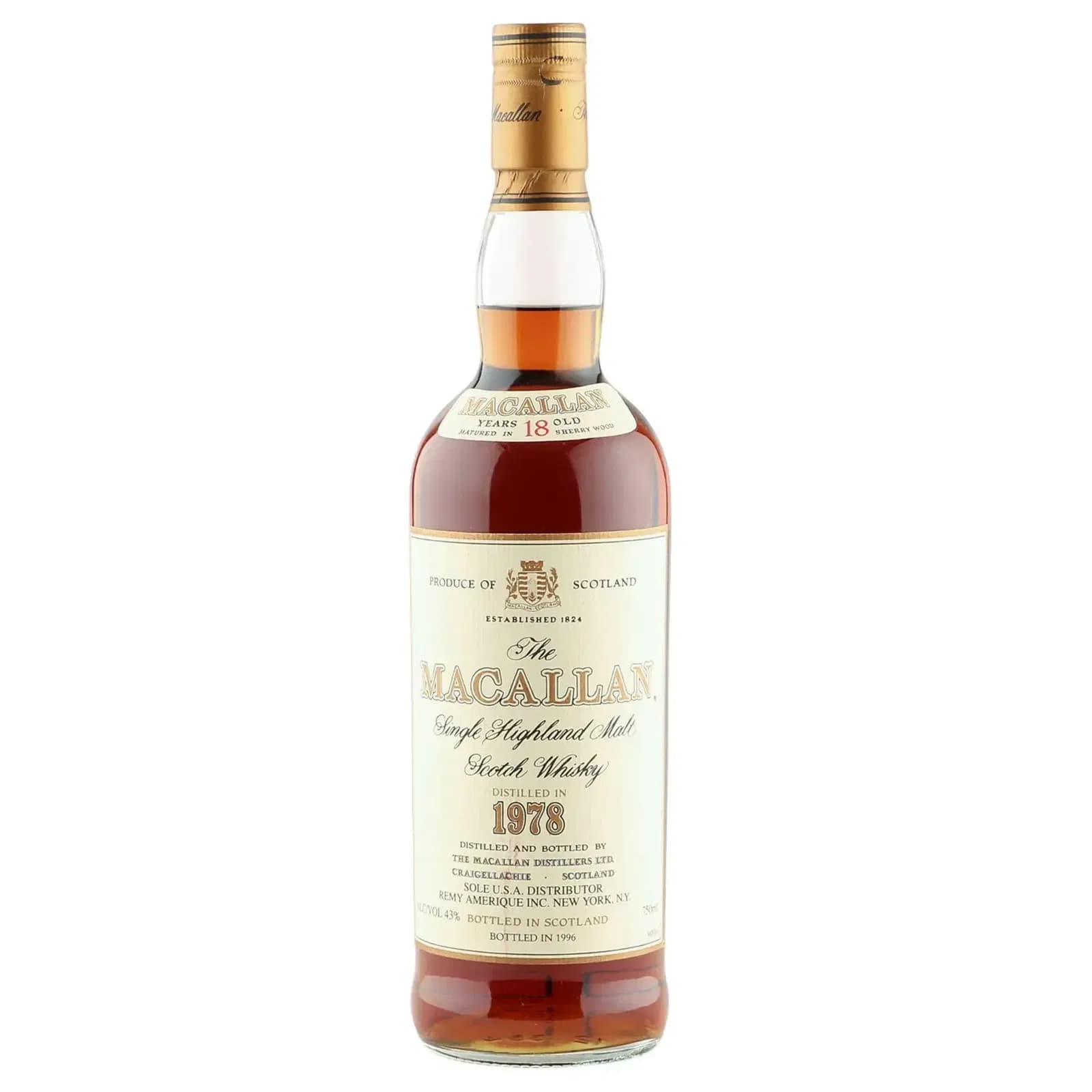Macallan 18 Years Old 1978 Vintage
