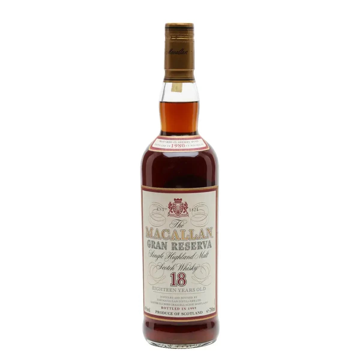 Macallan 18 Years Old 1980 Gran Reserva