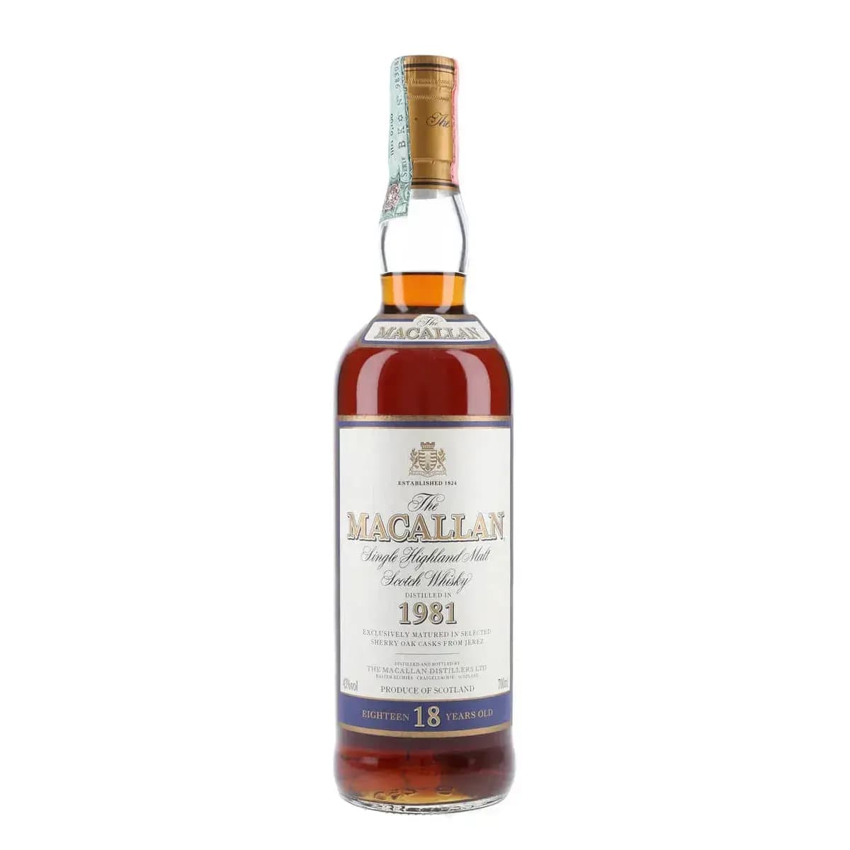 Macallan 18 Years Old 1981 Vintage