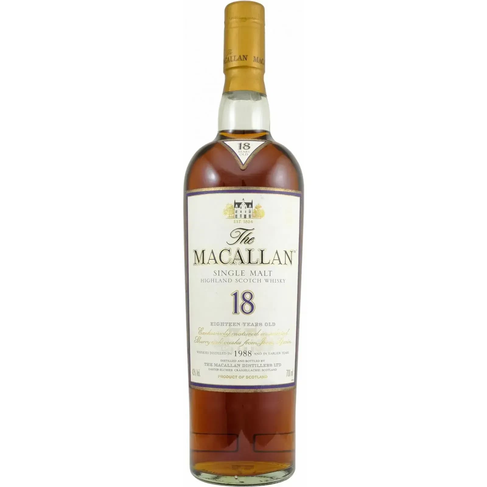 Macallan 18 Years Old 1988 Sherry Oak