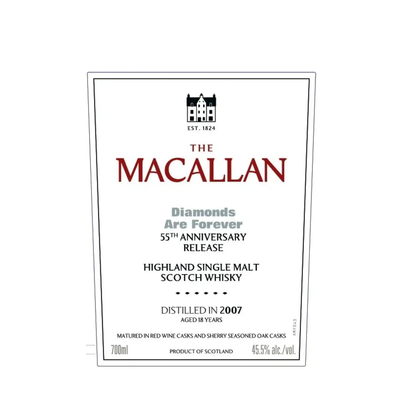Macallan 18 Years Old Diamonds Are Forever 55th Anniversary Edition