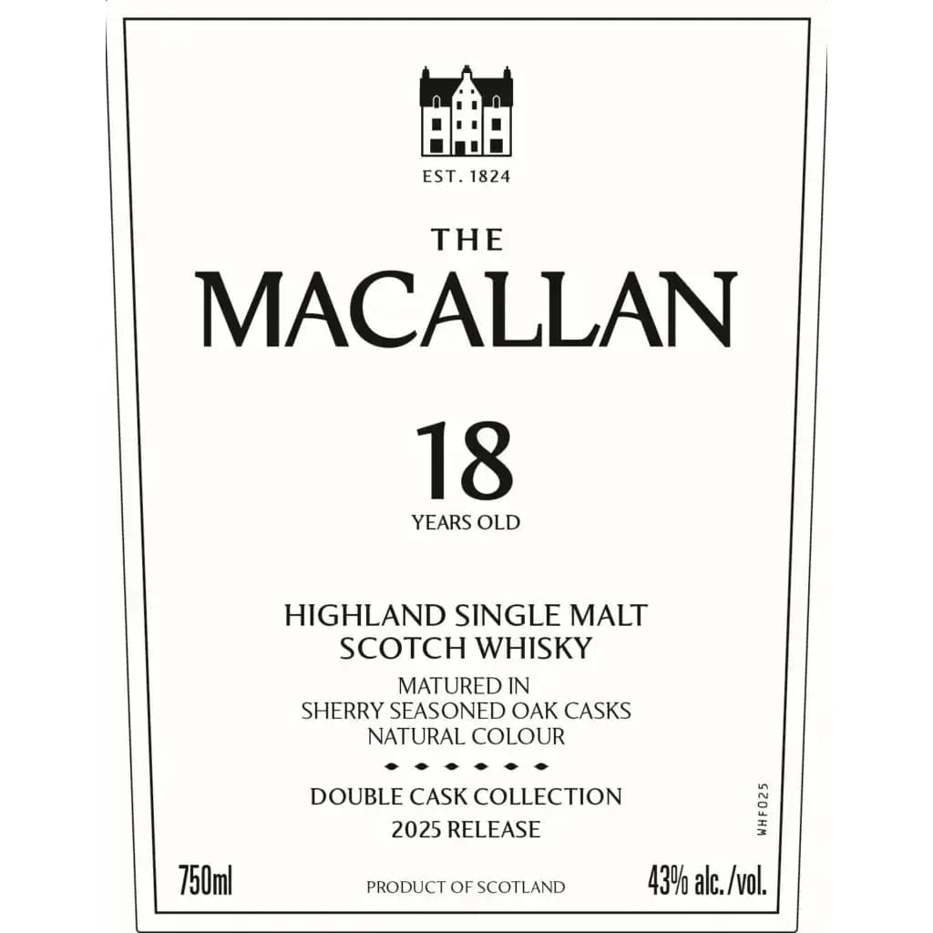 Macallan 18 Years Old Double Cask Collection 2025 Release