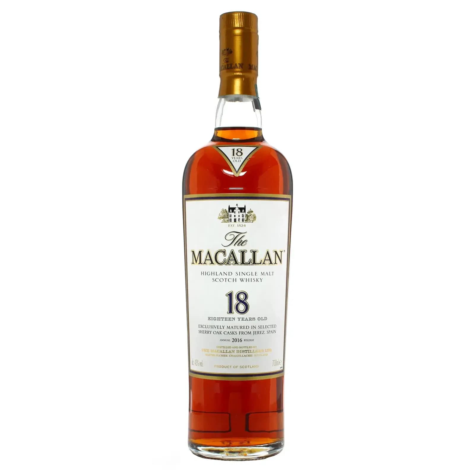 Macallan 18 Years Old Sherry Oak 2016 Release
