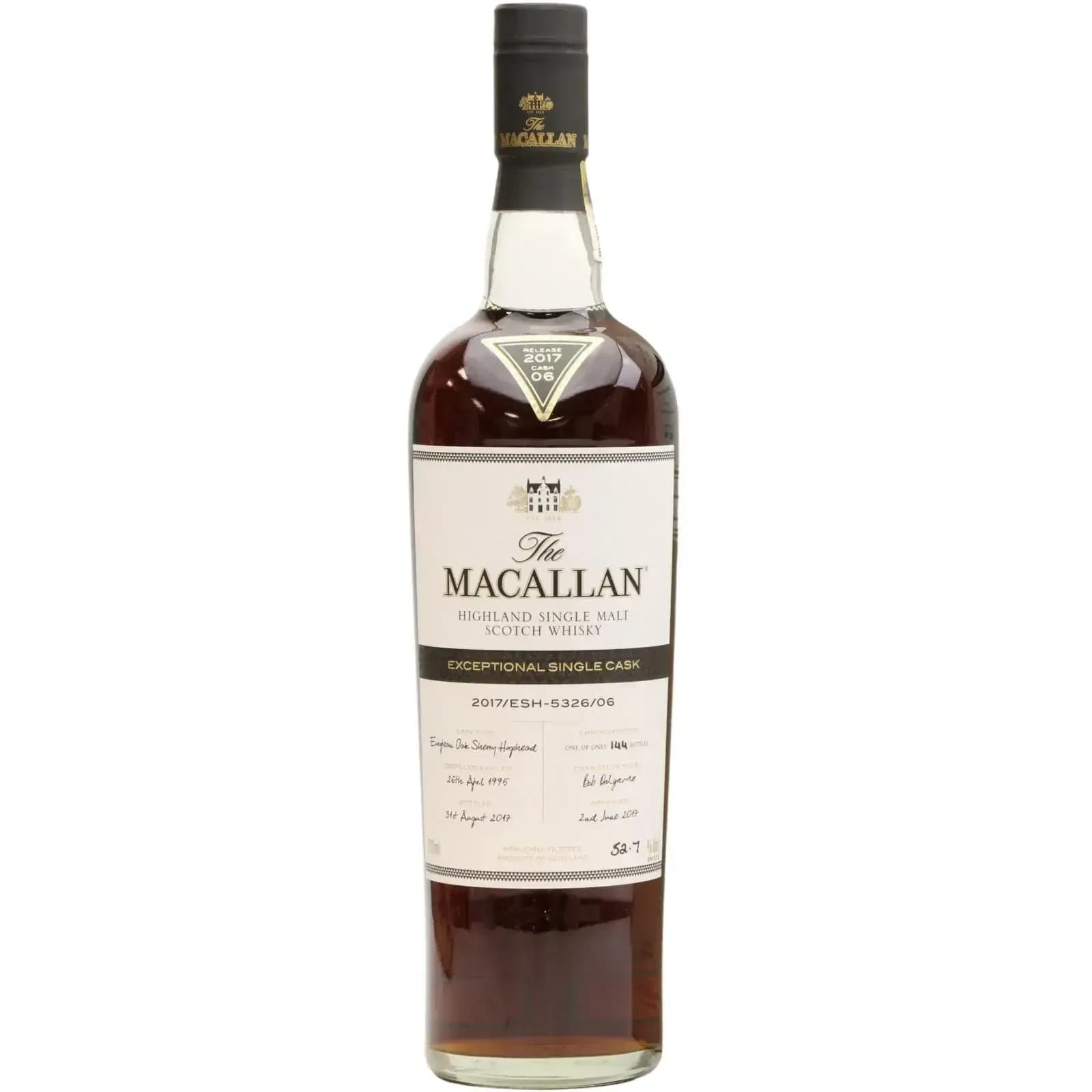 Macallan 2017 Exceptional Single Cask 6 Cask Nr.5326