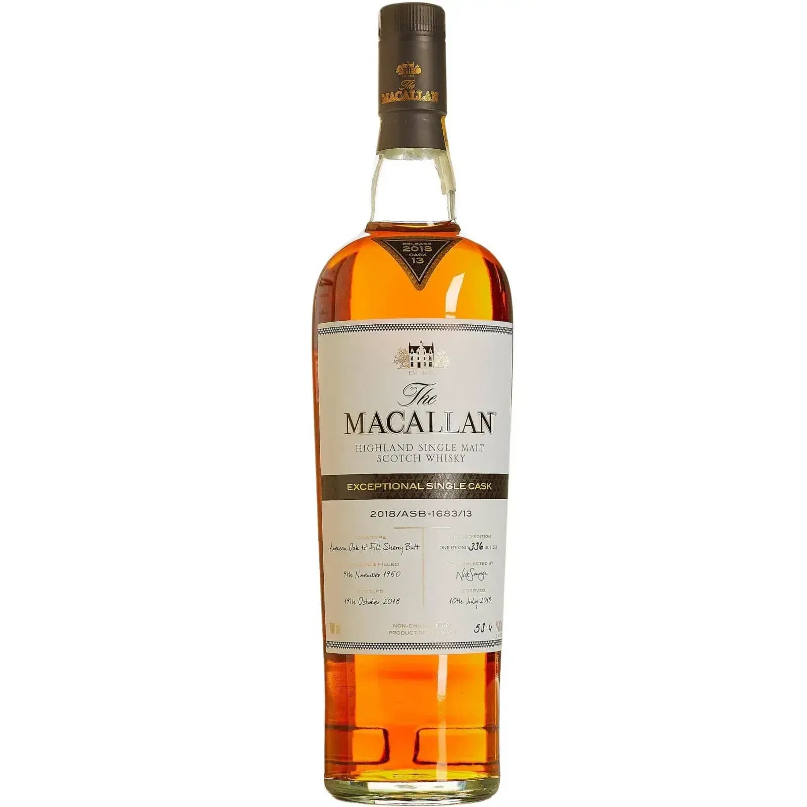 Macallan 67 Years Old 1950 Exceptional Single Cask Nr.1683-13