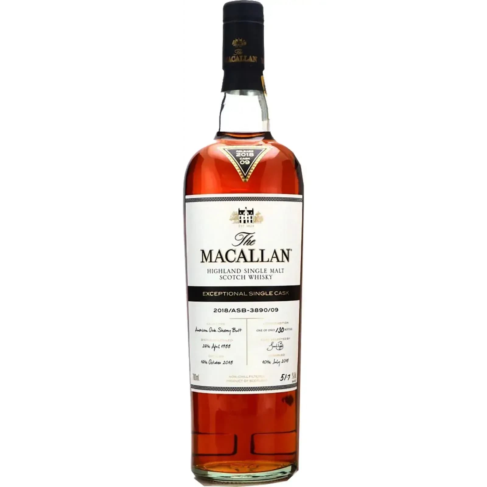 Macallan 2018 Exceptional Single Cask Nr.3890