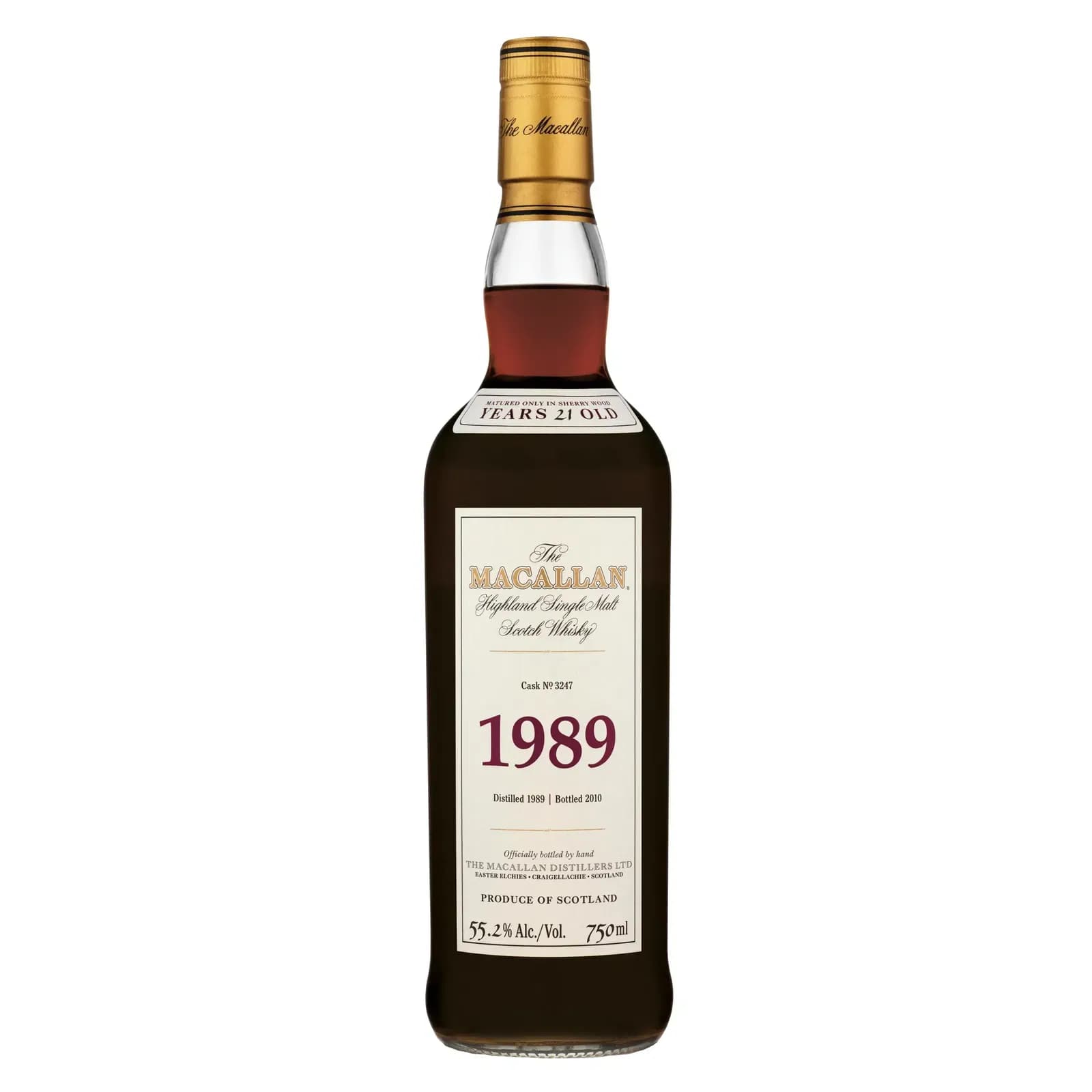 Macallan 21 Years Old 1989 Fine & Rare Cask Nr.3247