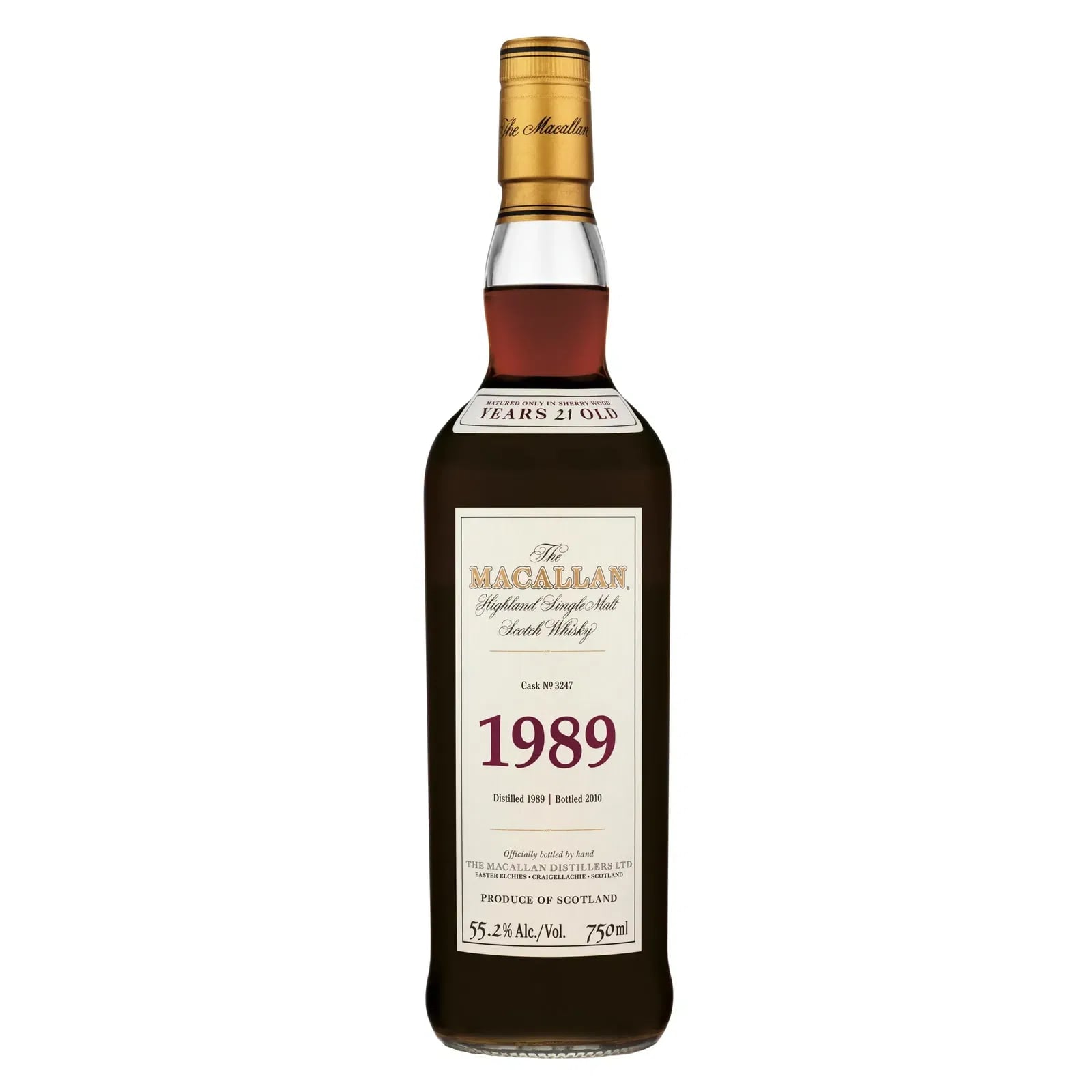 Macallan 21 Years Old 1989 Fine & Rare Cask Nr.3247