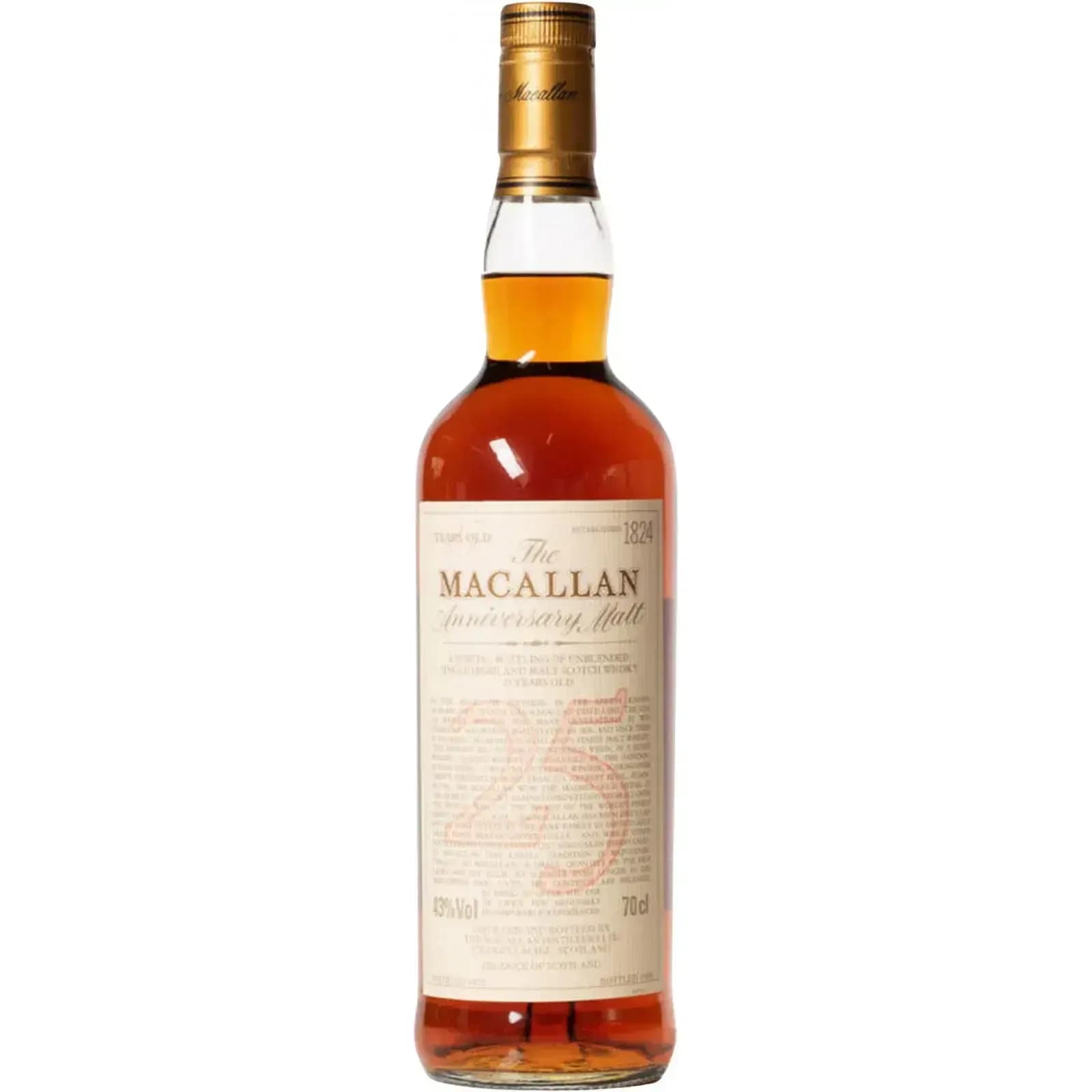 Macallan 25 Years Old 1972 Anniversary Malt