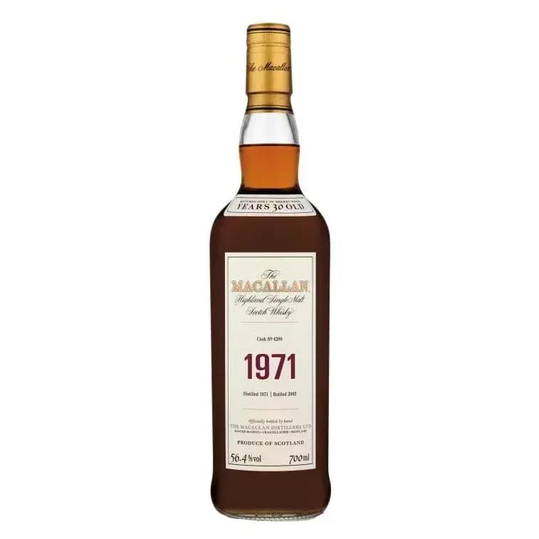 Macallan 30 Years Old 1971 Fine & Rare Cask Nr.7556