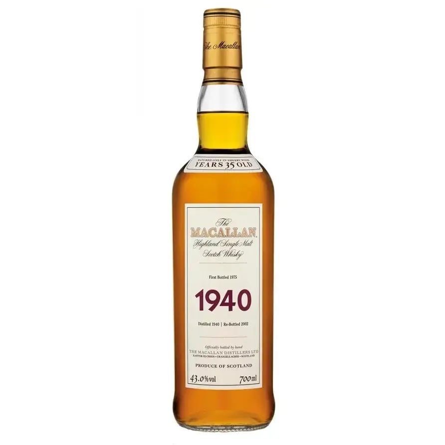 Macallan 35 Years Old 1940 Fine & Rare