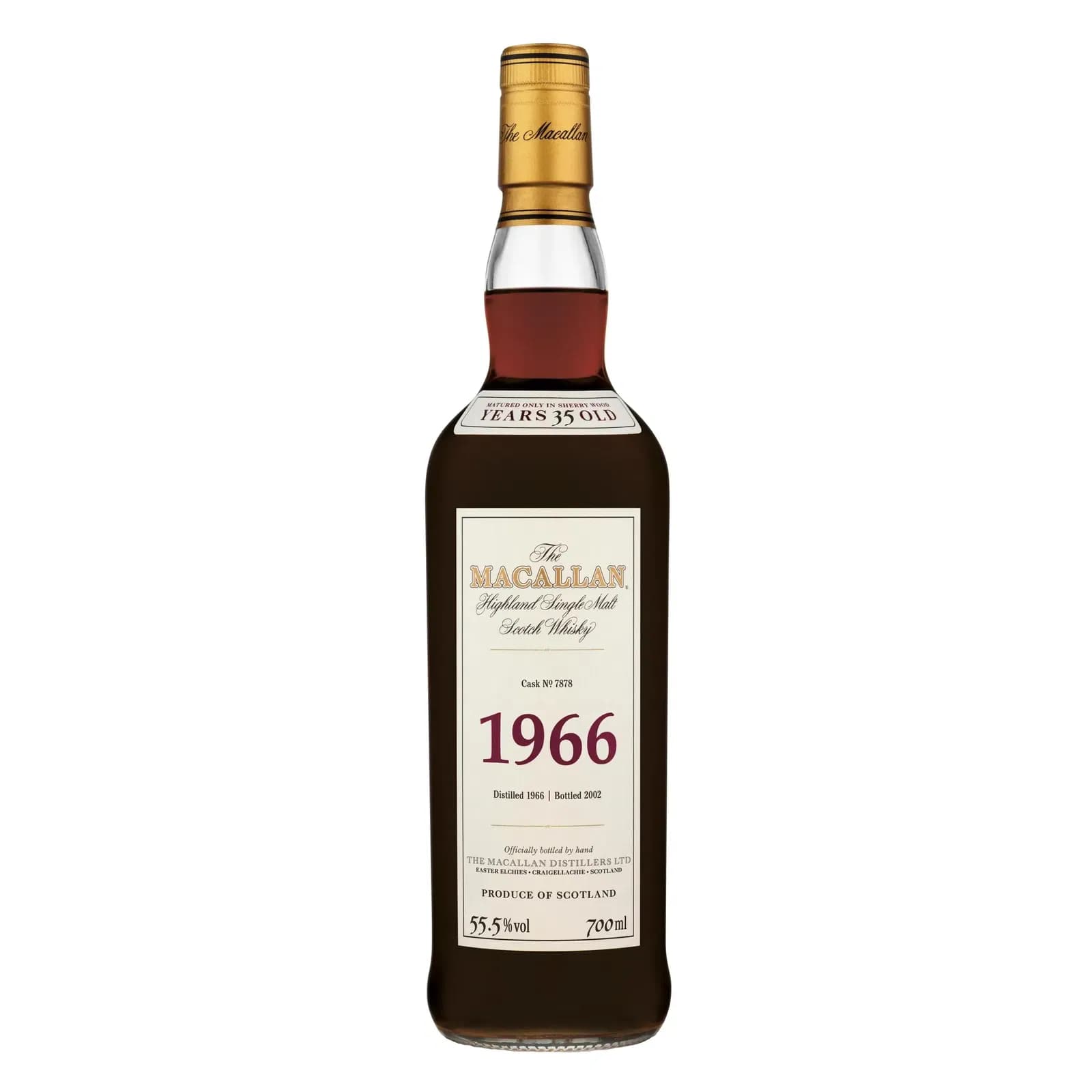 Macallan 35 Years Old 1966 Fine & Rare Cask Nr.7878