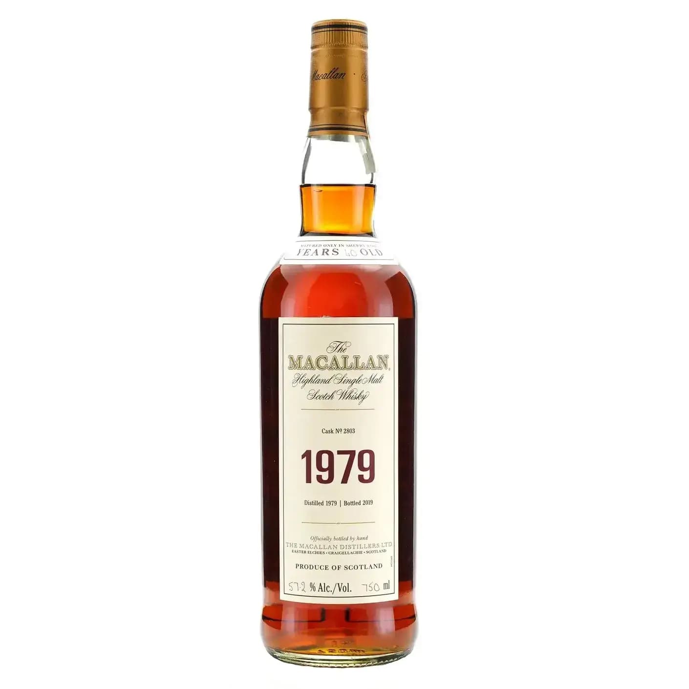 Macallan 40 Years Old 1979 Fine & Rare Cask Nr.2803