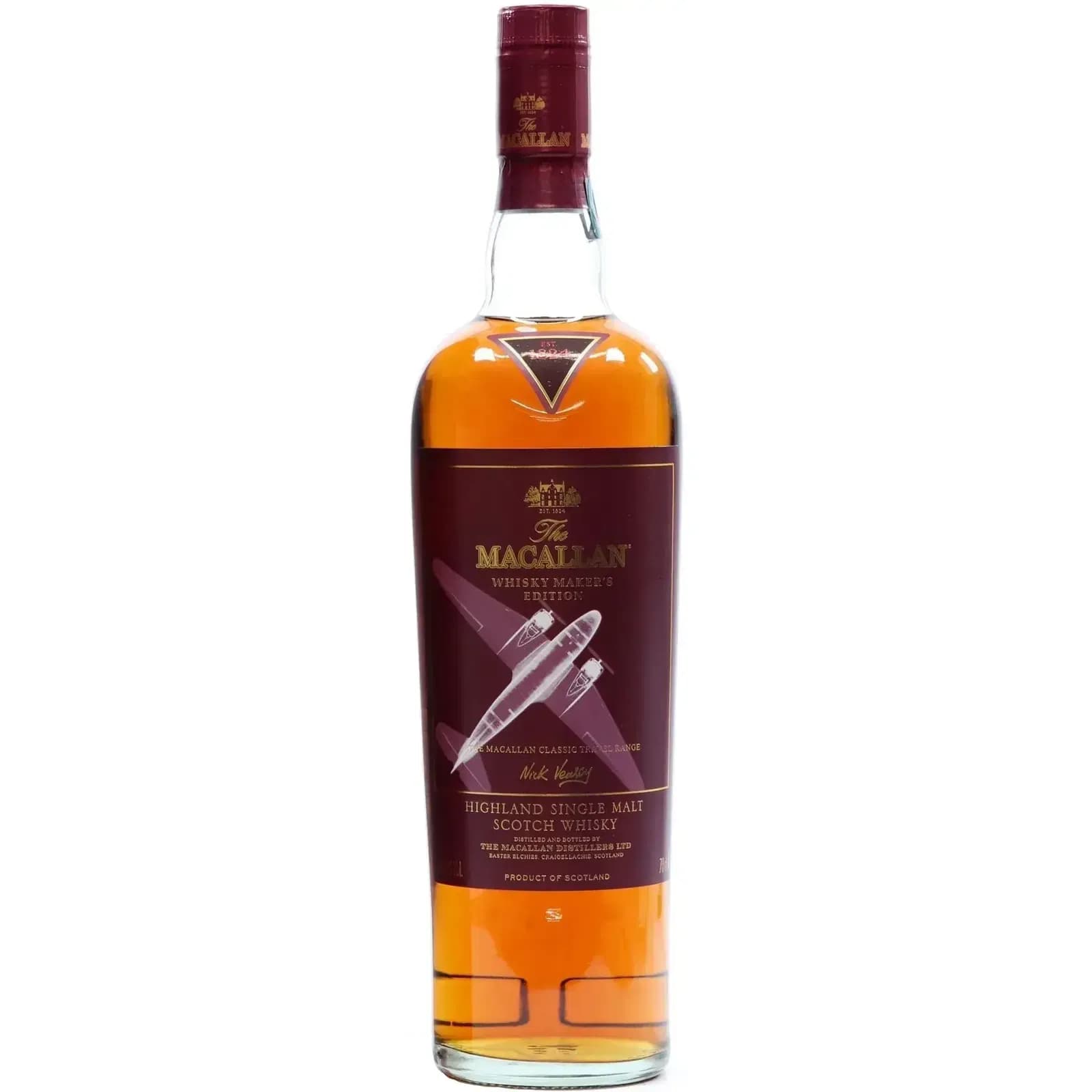 Macallan Whisky Makers Edition 1930s Propeller Plane The 1824 Collection