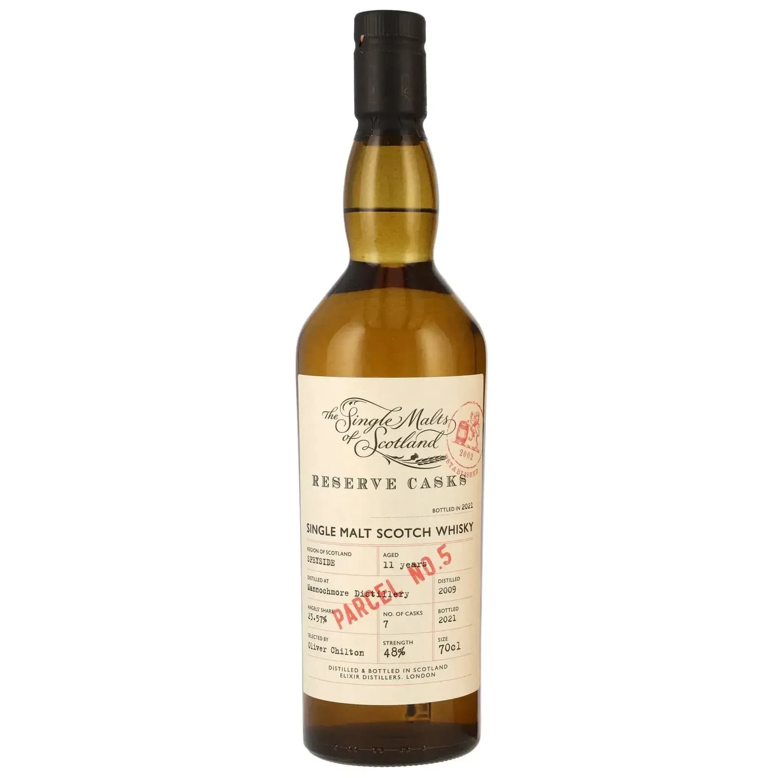 Mannochmore 11 Years Old 2009 The Single Malts of Scotland Reserve Casks Elixir Distillers