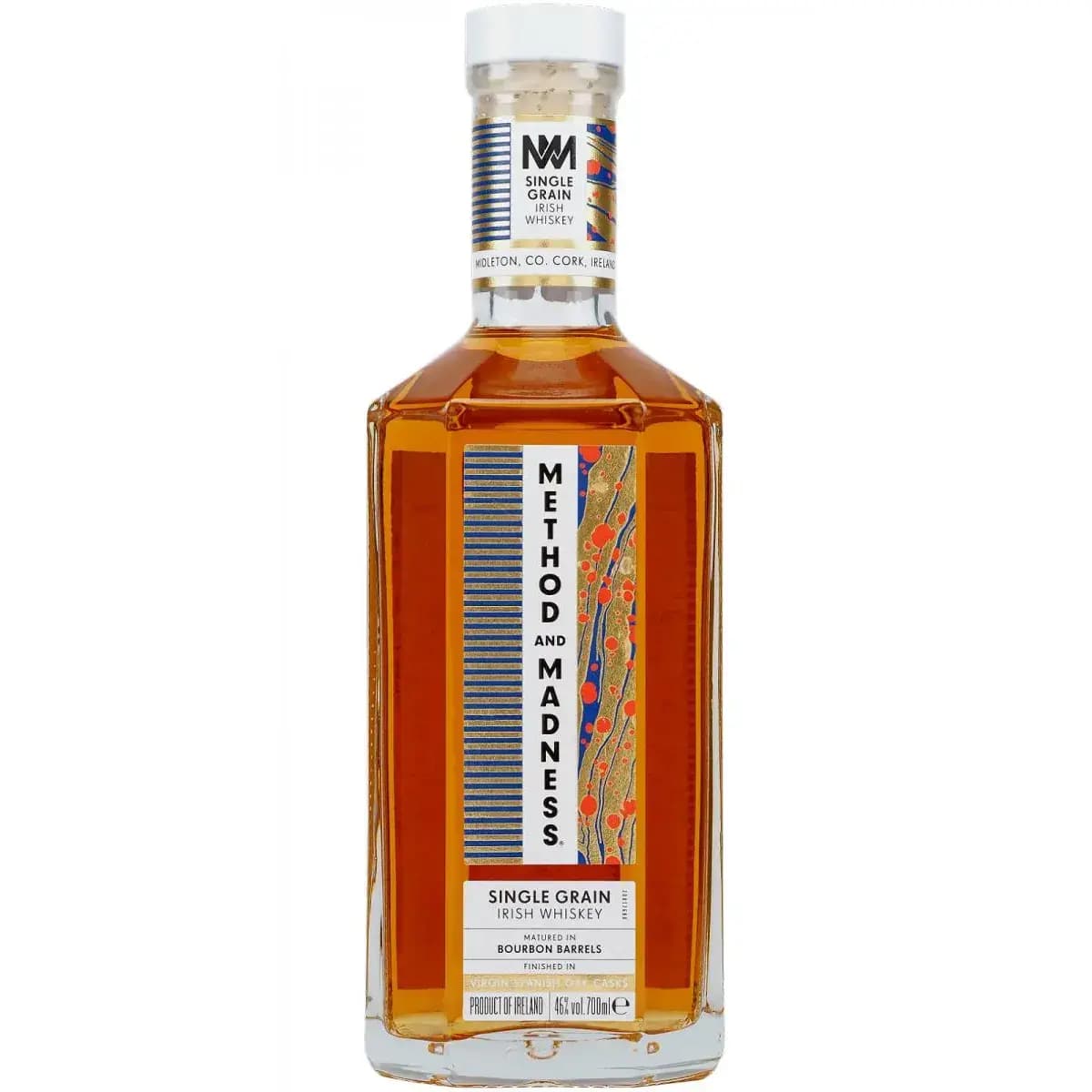 Method And Madness Single Grain Irish Whiskey Finished In Virgin Spanish Oak Casks