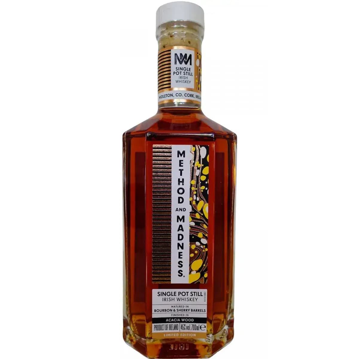 Method And Madness Single Pot Still Irish Whiskey Finished In Acacia Wood