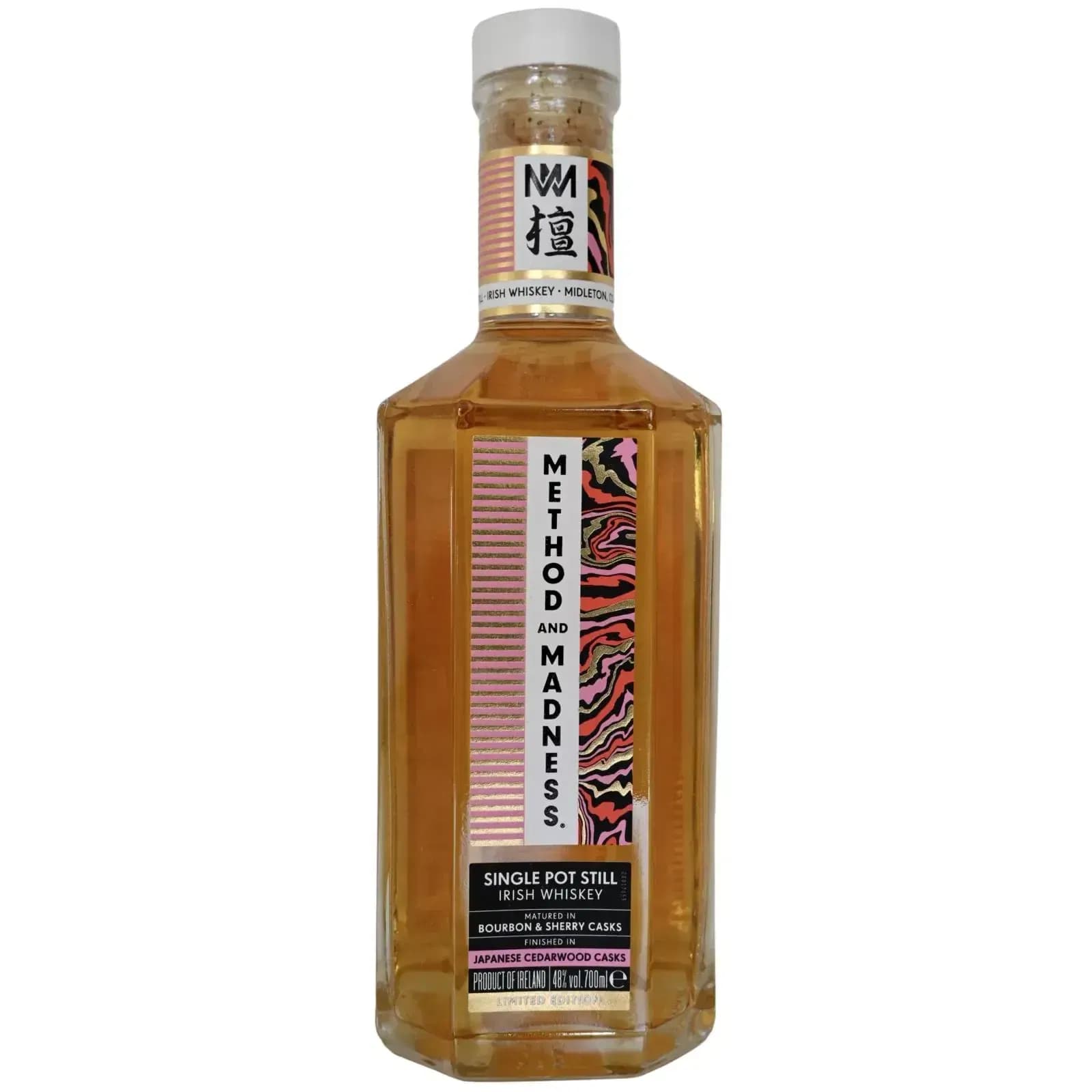 Method And Madness Single Pot Still Irish Whiskey Finished In Japanese Cedarwood
