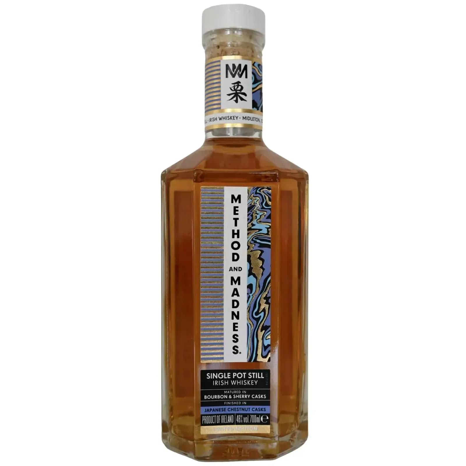 Method And Madness Single Pot Still Irish Whiskey Finished In Japanese Chestnut